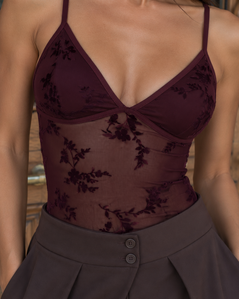 Top lencero floral