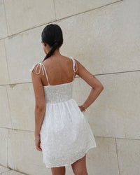Vestido midi blanco